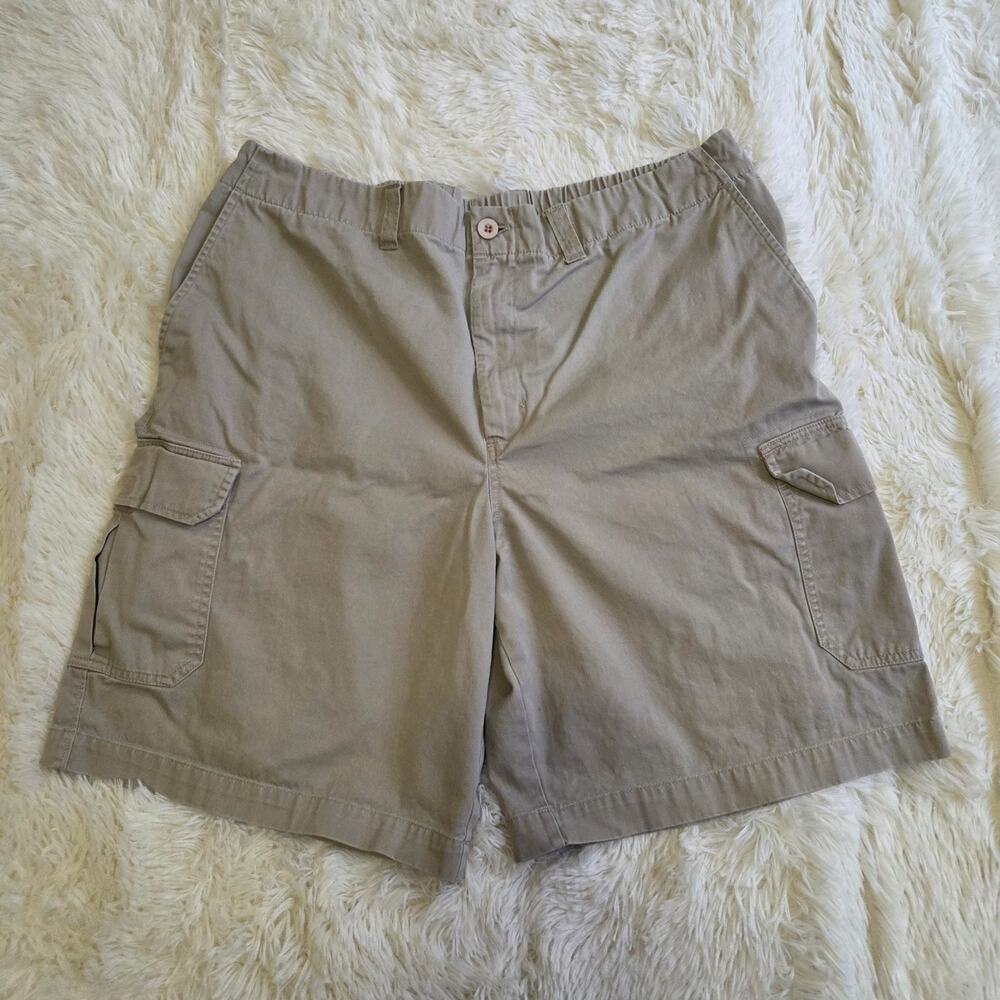 Cherokee Khaki Cargo Shorts Mens Size Large